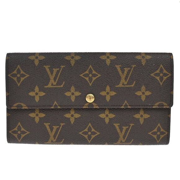 LOUIS VUITTON Porte Monnaie Credit Long Wallet Monogram Leather - Picture 1 of 14